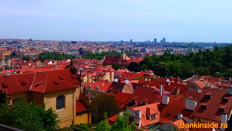 Вид Праги.Чехия. Европа. 